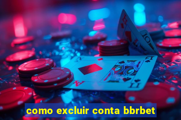 como excluir conta bbrbet